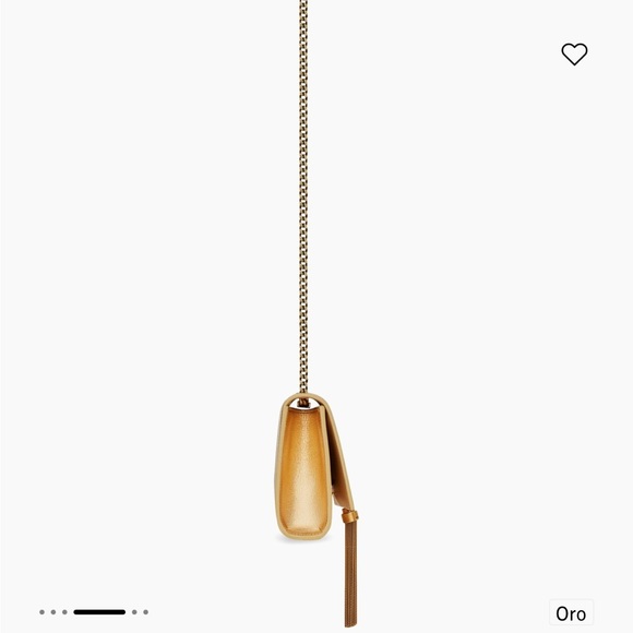 Saint Laurent KATE METALLIC LEATHER SHOULDER BAG in calfskin gold - Picture 5 of 5